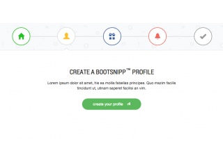 Circular Bootstrap tabs 