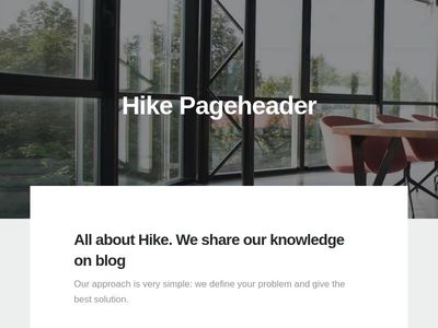 Bootstrap  Page header 